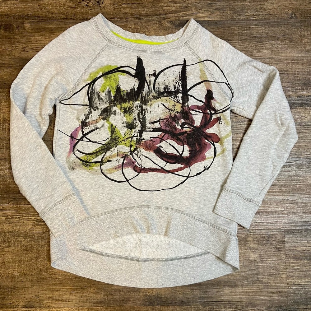 Neiman Marcus Sweatshirt Womens Medium‎ Gray Geometric Proenza Schouler Ladies